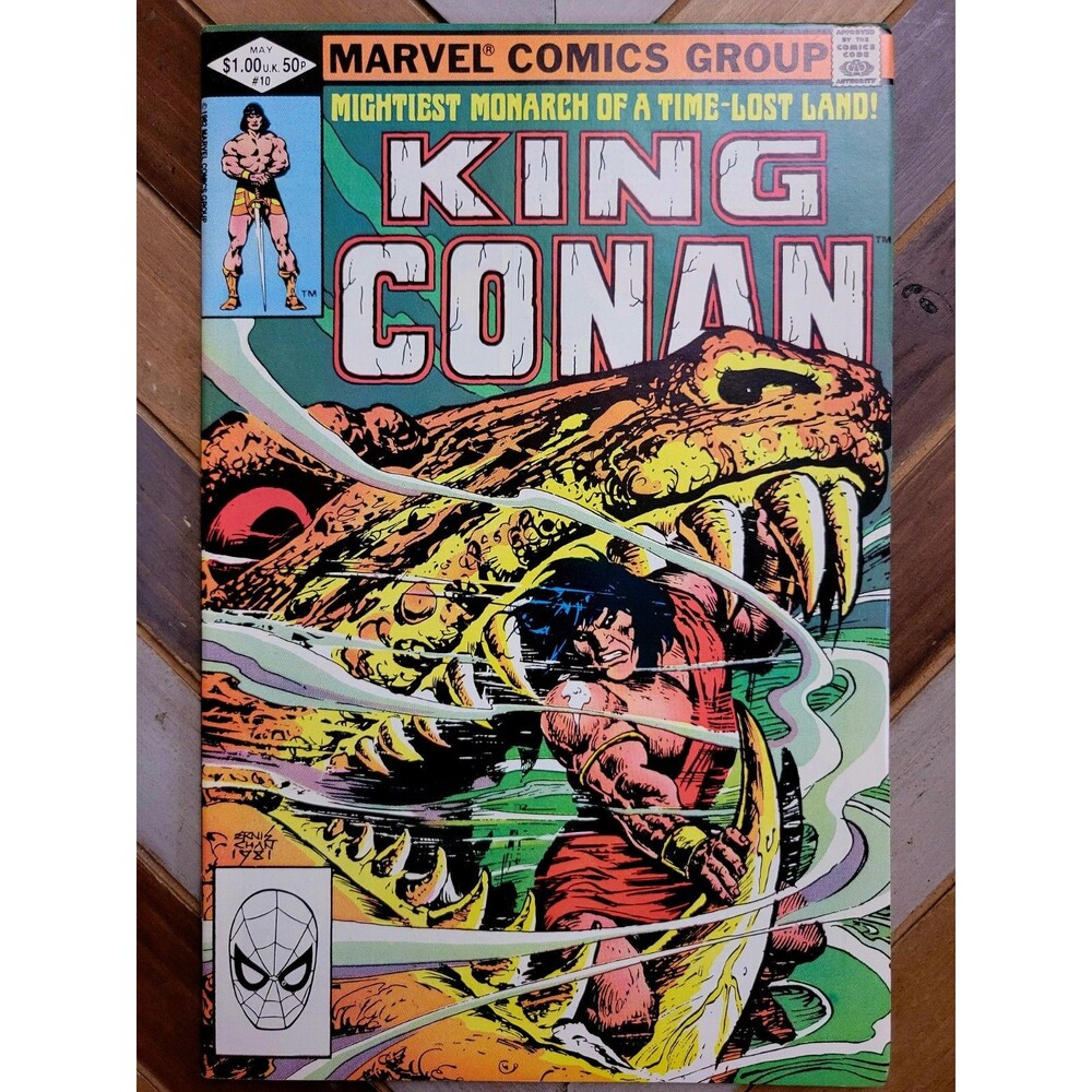 Conan The King #10 (Marvel 1982) "Fang of Set!" Ernie Chan Art & Cover! (8.0)